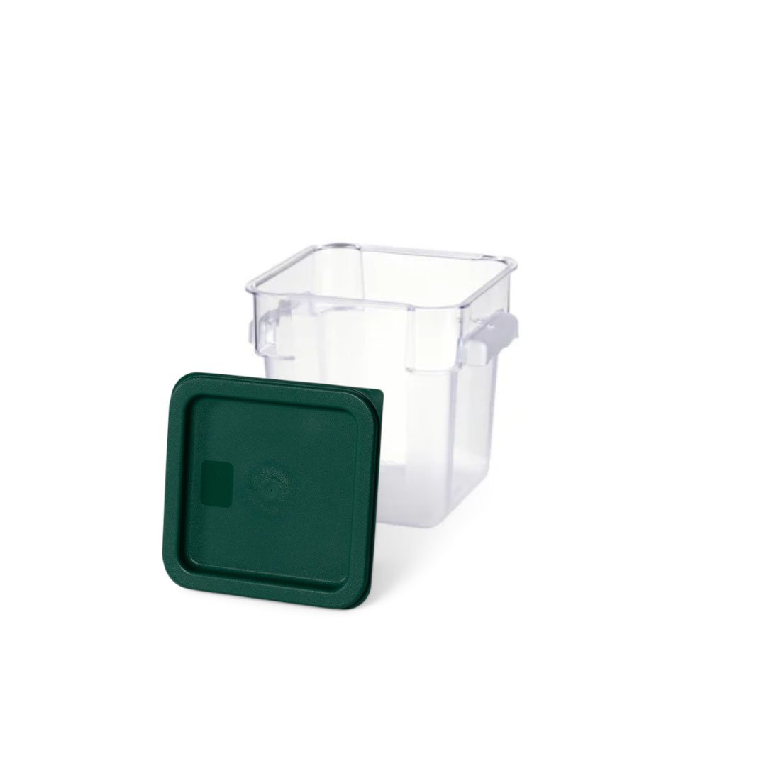 Square Food Storage Container PC 4L with lid - Total Food Equipment NZ