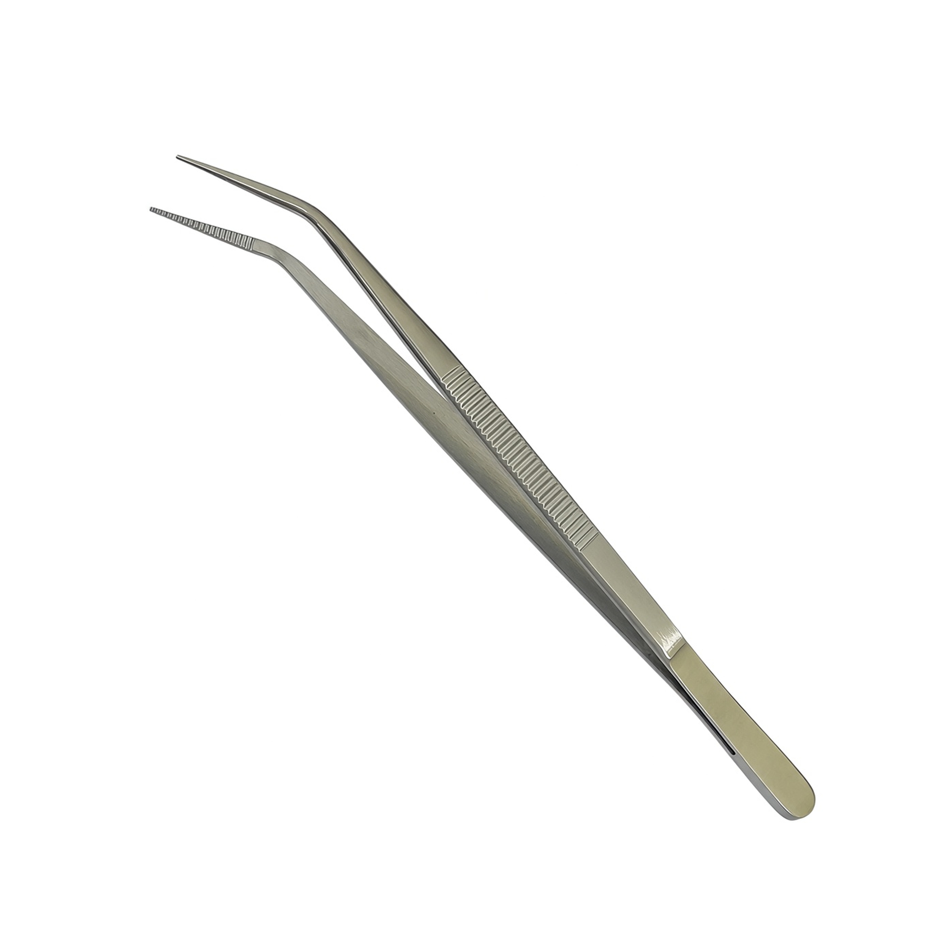 fine tipped angled 140mm plating tweezers